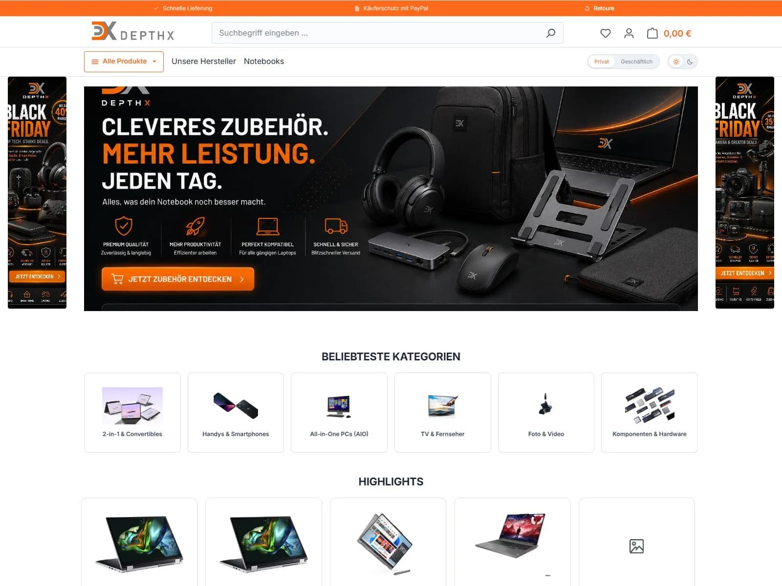 DEPTHX Store